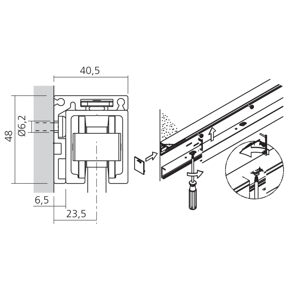 Equerre de fixation