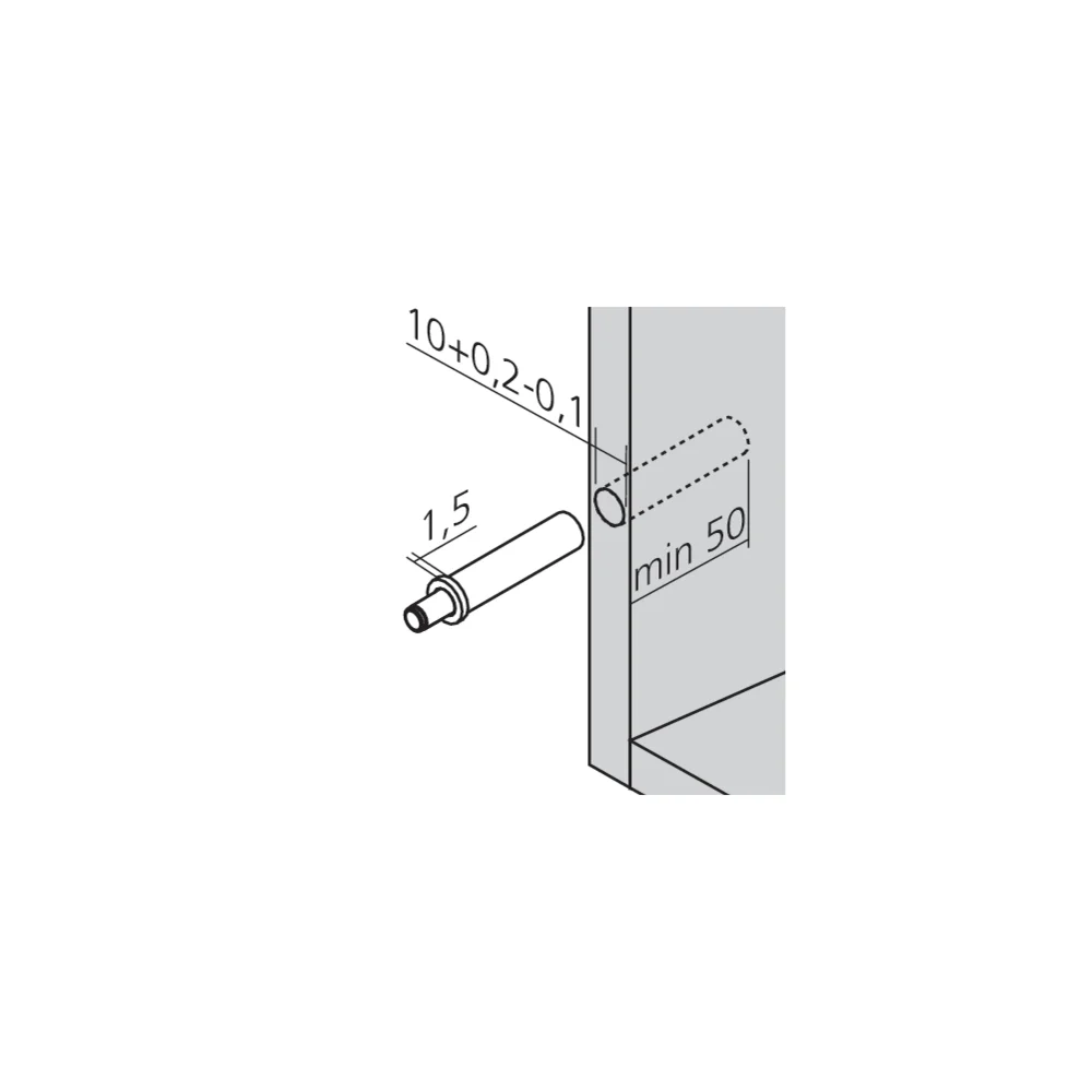 Amortisseur BLUMOTION côté poignée