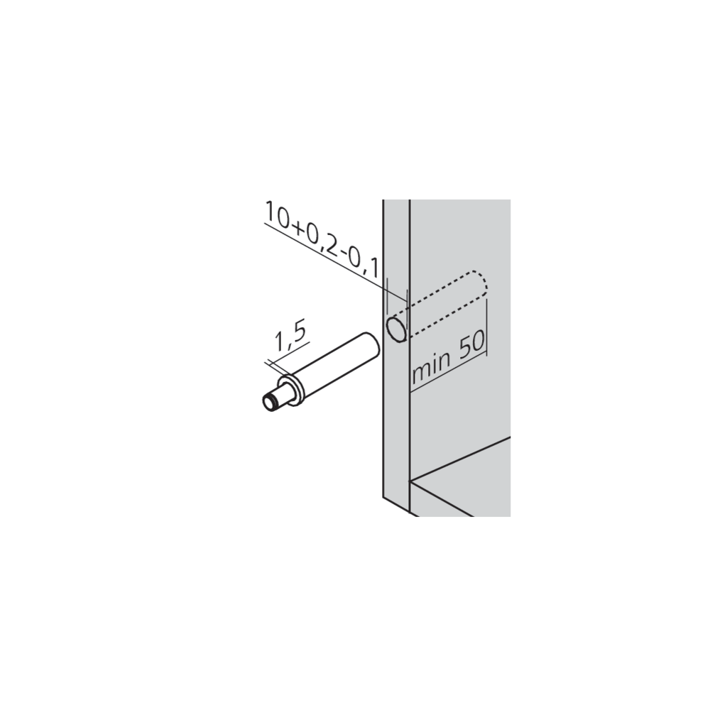 Amortisseur BLUMOTION côté poignée