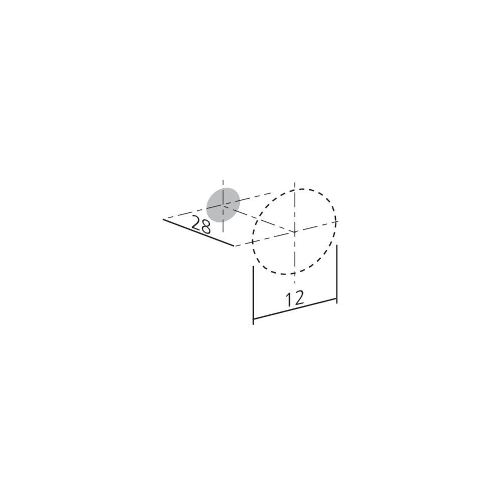 Bouton cylindrique