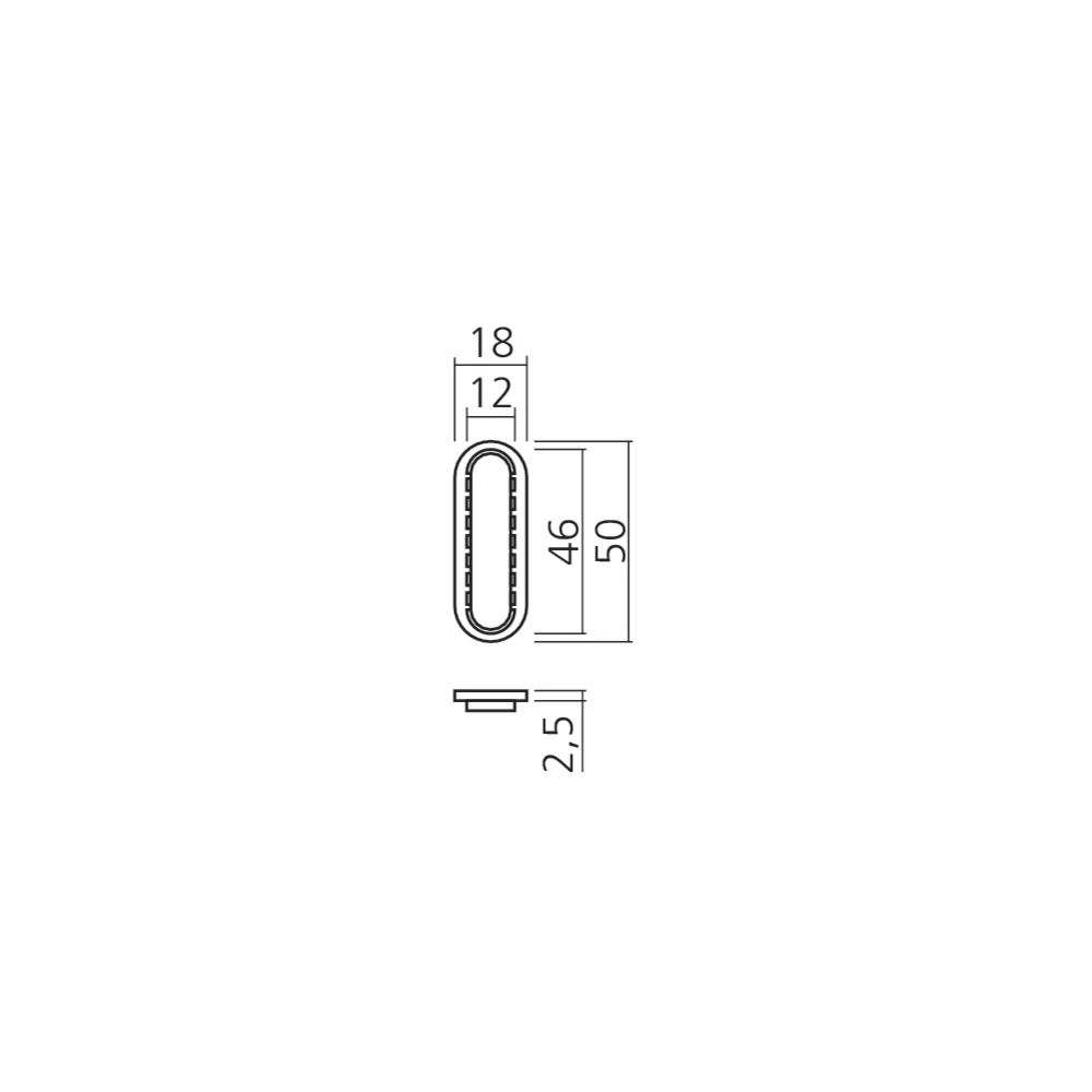 Cache pour attache élément