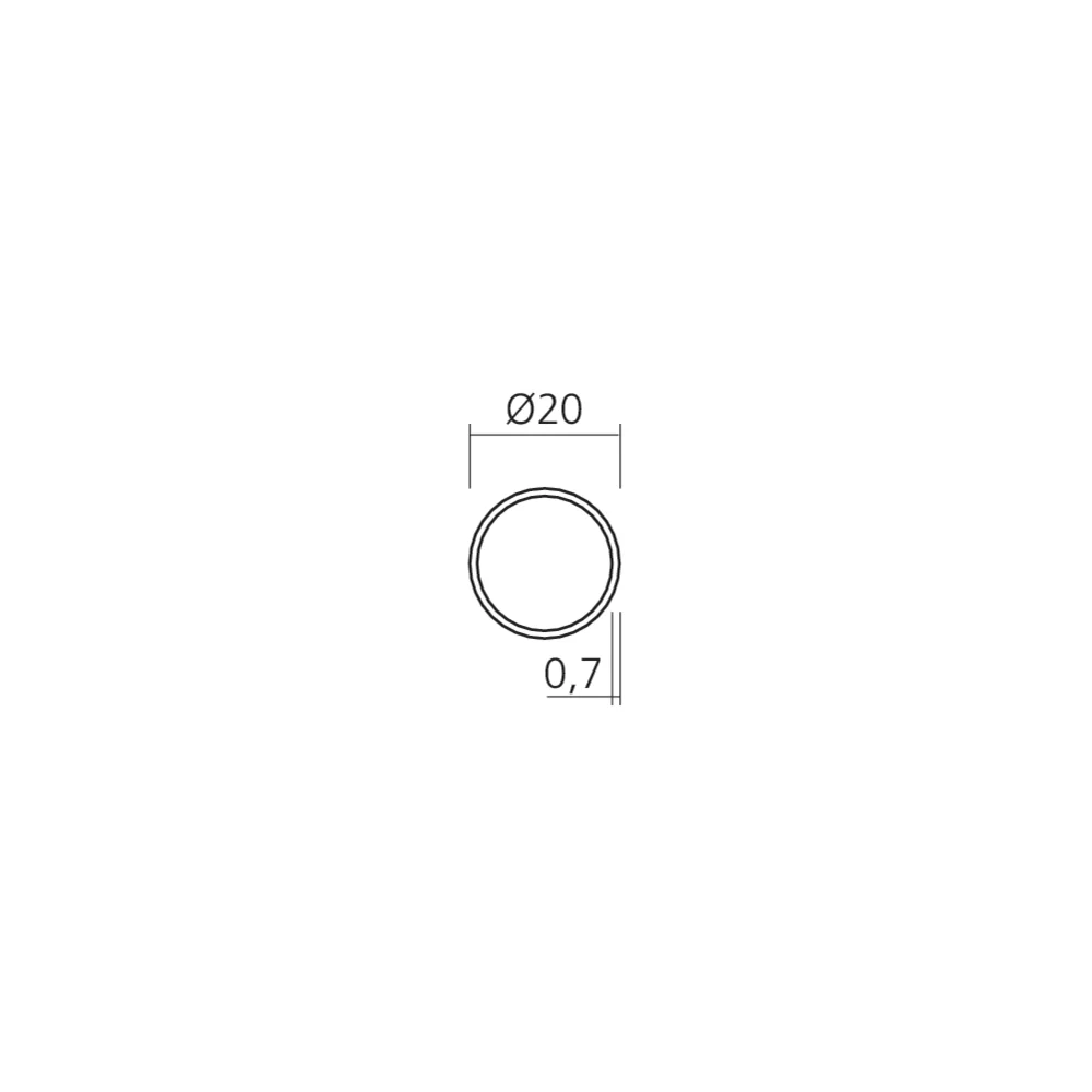 Tube rond Ø20 mm