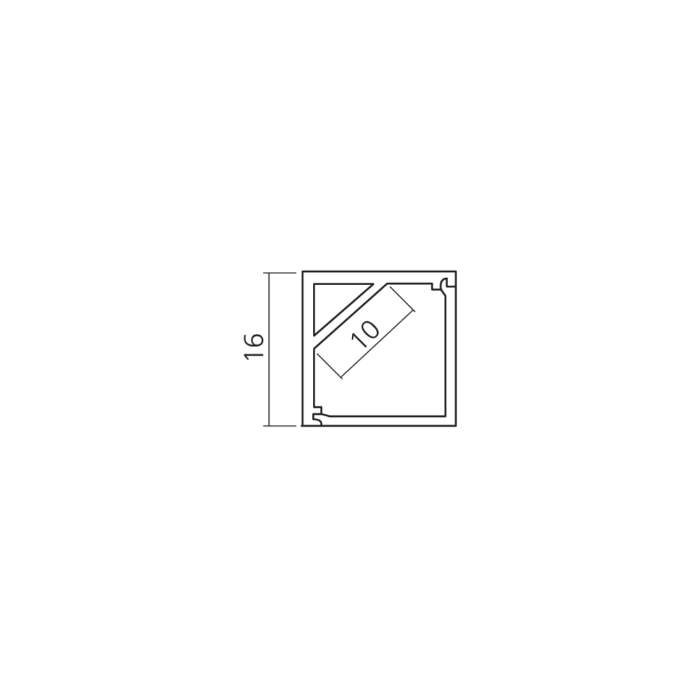 Profil d’angle carré