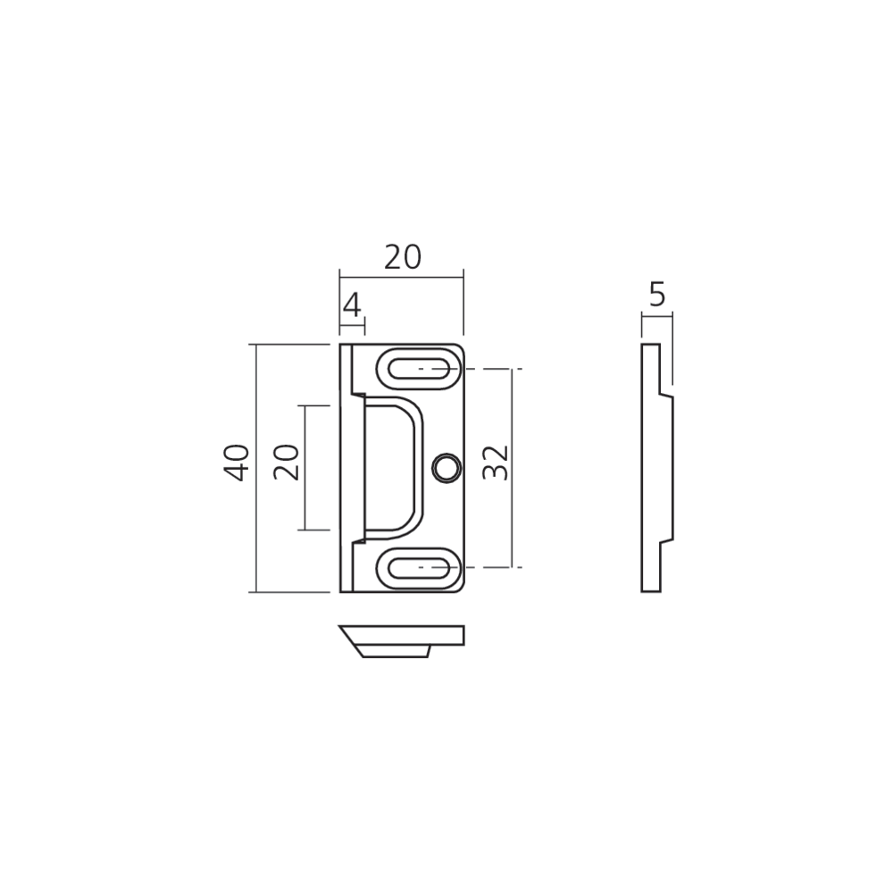 Gâche pour SER574 et SER584