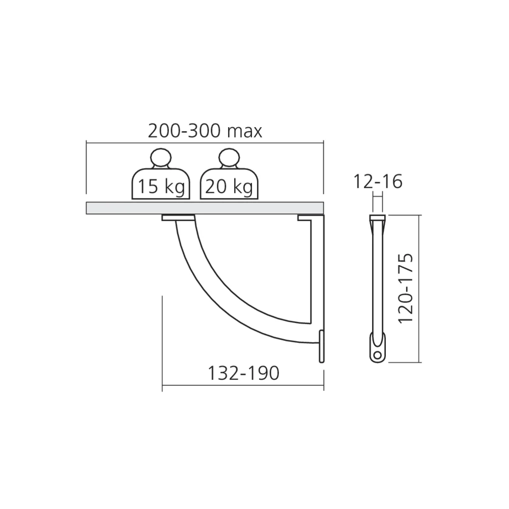 Console d'étagère ARC