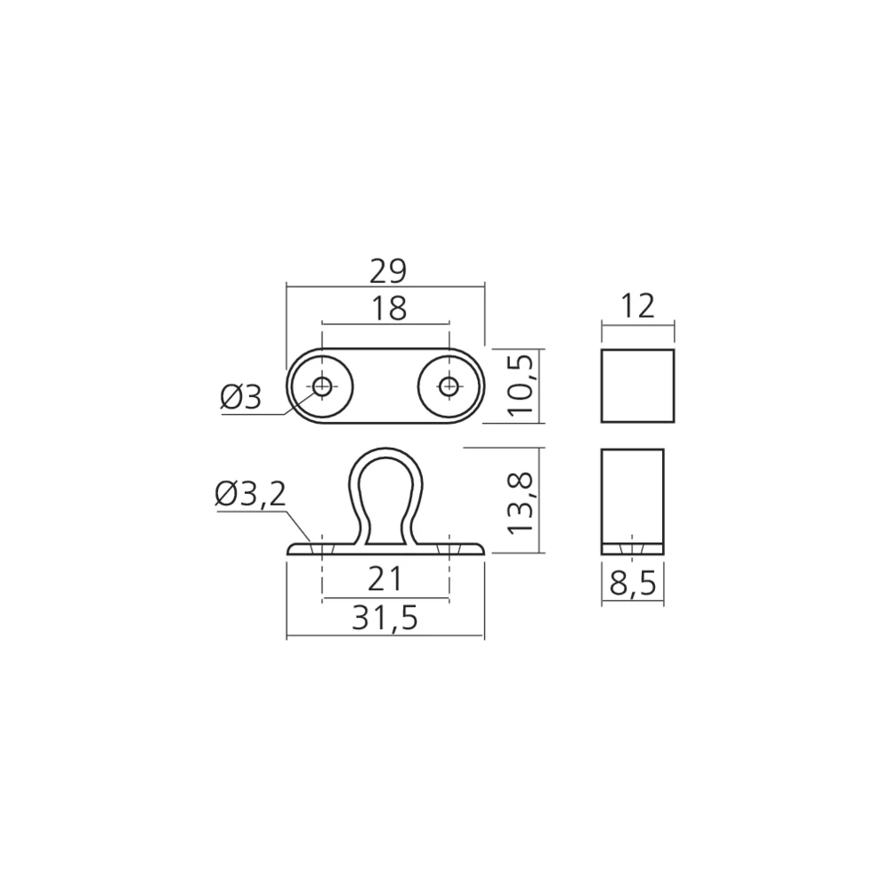 Loqueteau à rouleaux
