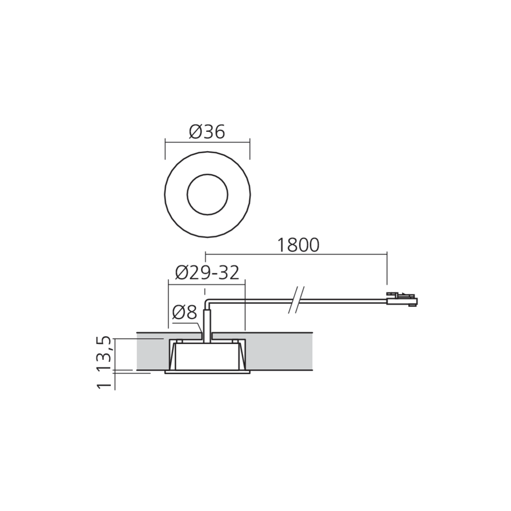 Spot LED à luminosité intense 12 V