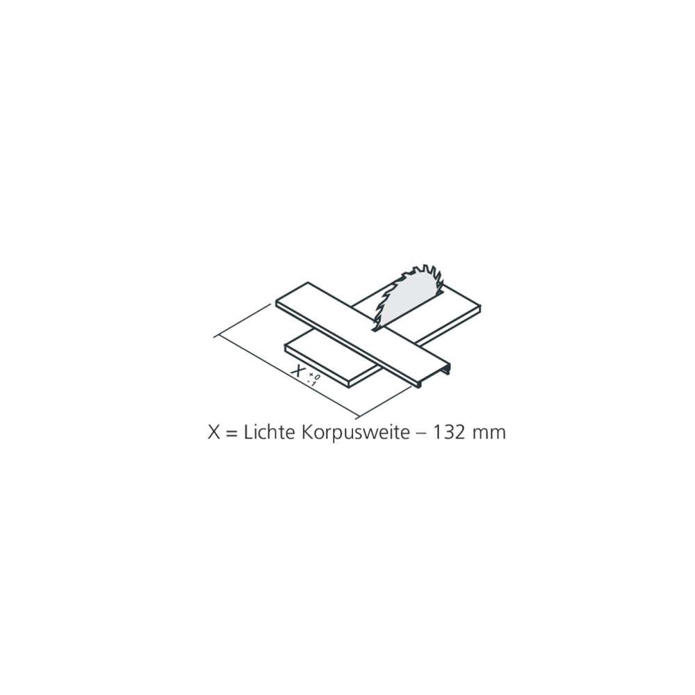 Profil pour façade à l'anglaise TANDEMBOX hauteur M
