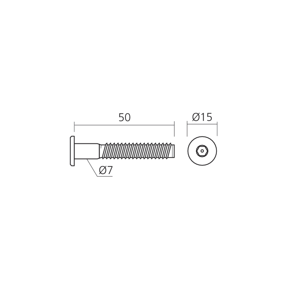 Vis auto-tourillonnante Ø7 mm