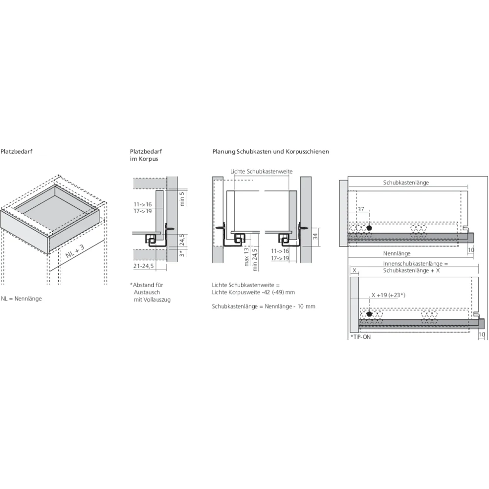 TANDEM 550H charge 30 kg sans BLUMOTION