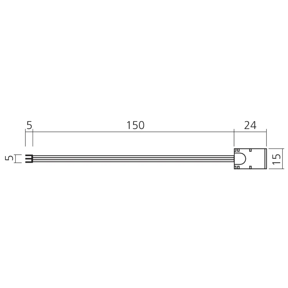 Fil de connexion rapide pour bande blanc ajustable