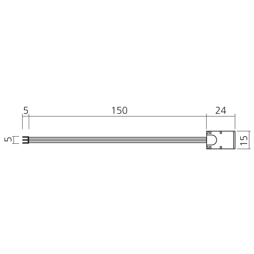 Fil de connexion rapide pour bande blanc ajustable