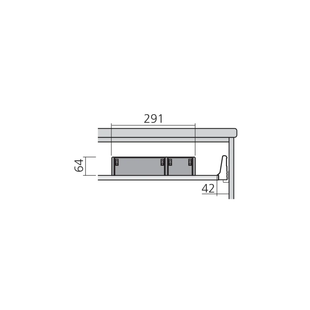 Casier range-ustensiles Elt 600/700/800