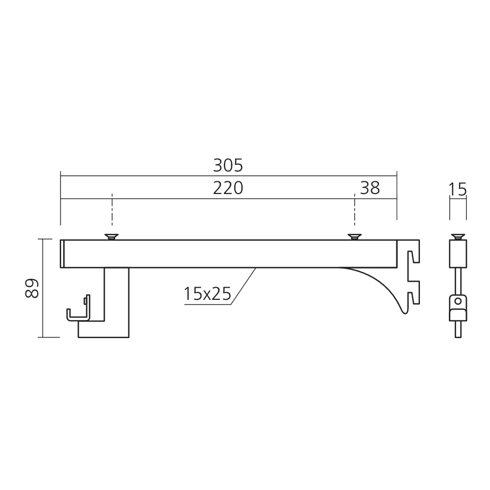 Support tablette et penderie LOFT 2