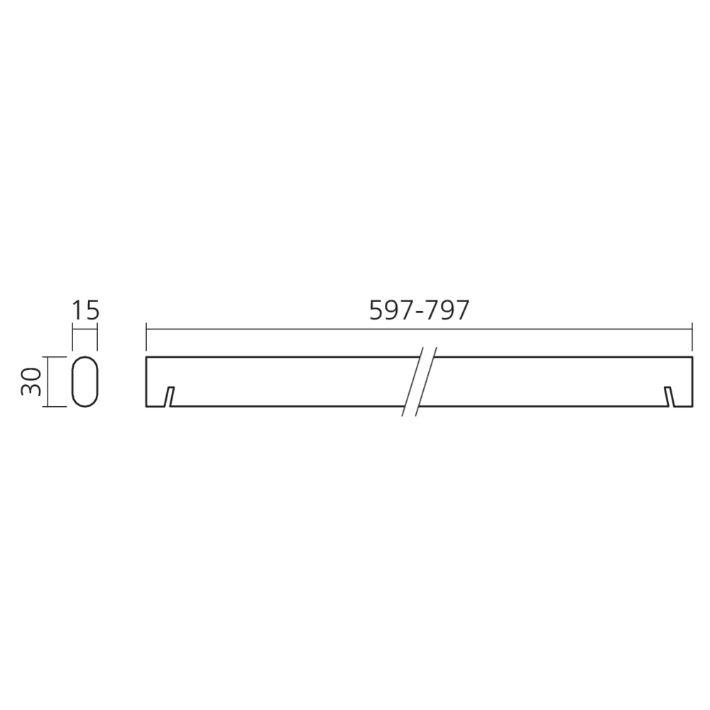 Tube penderie / tablette SWIFT
