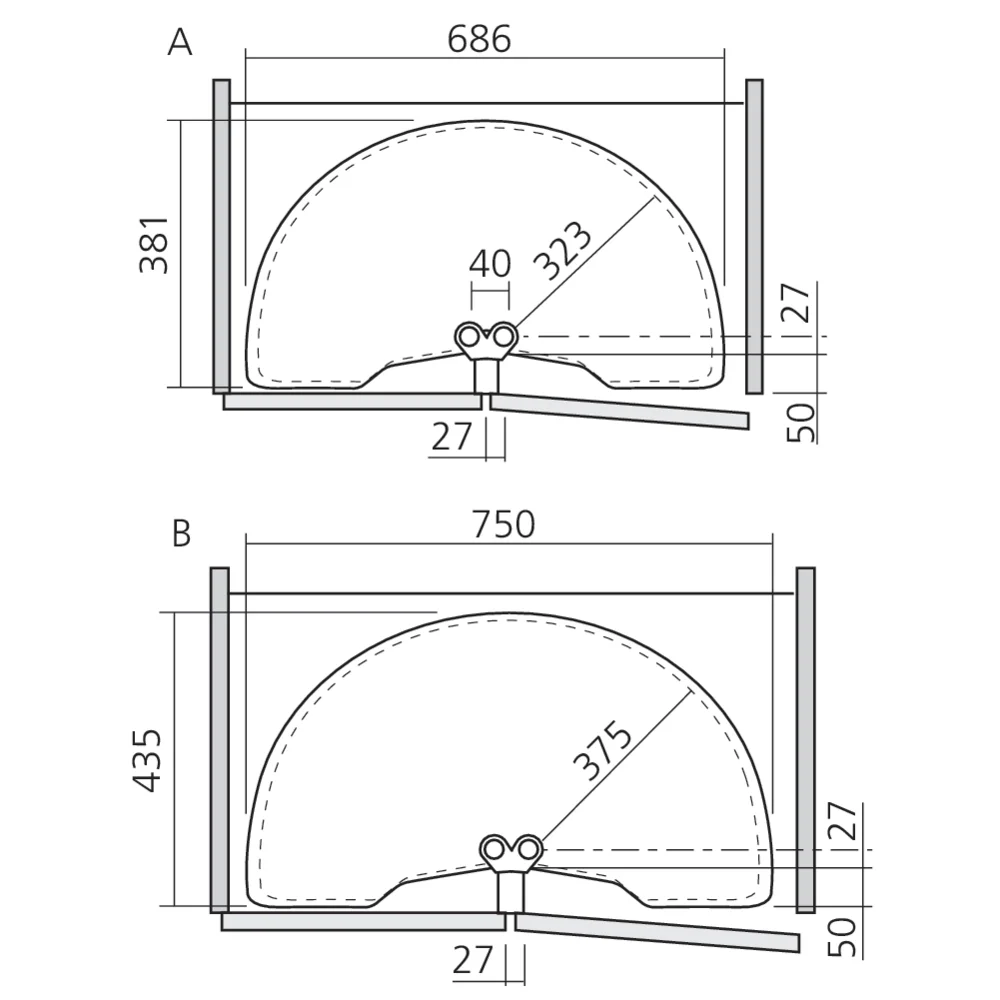 Tourniquet demi-lune standard