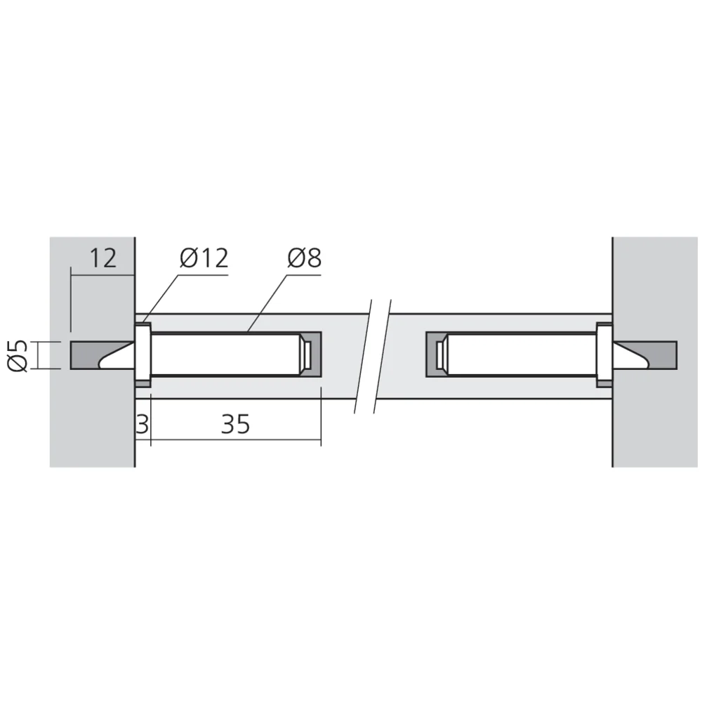 Taquet de tablette invisible