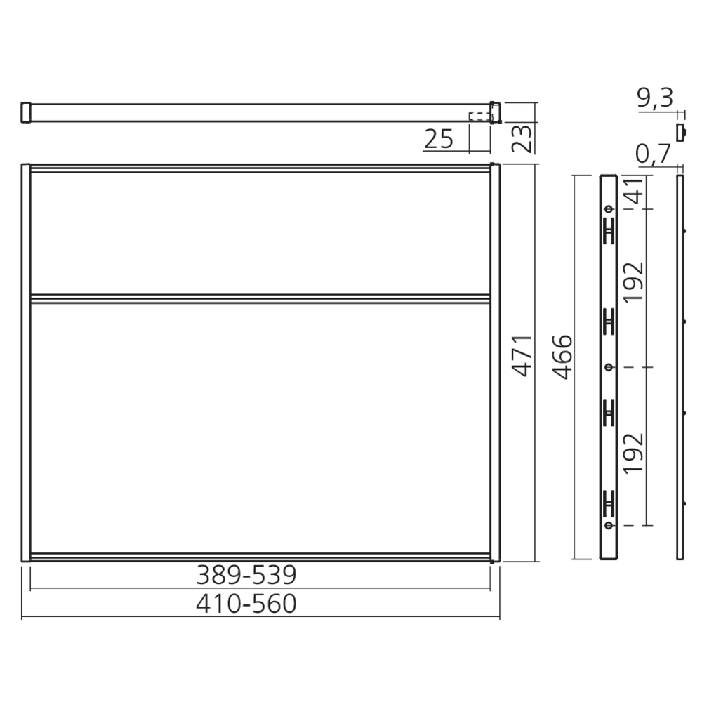 Couvercle escamotable pour set poubelles LÉGRABOX
