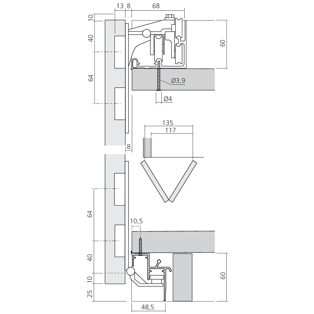 Garniture pour porte PS11