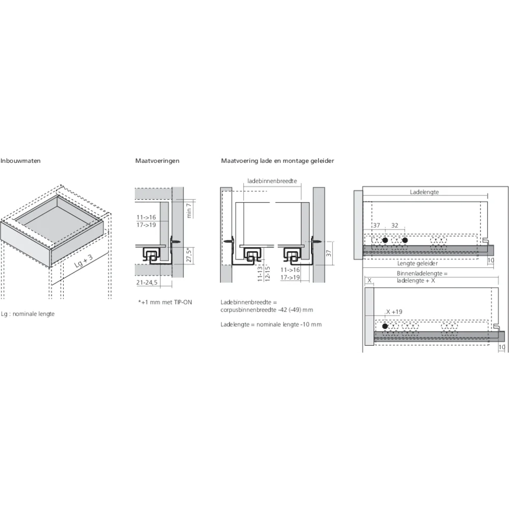 TANDEM 560H 30 kg sans BLUMOTION