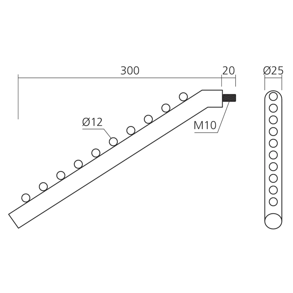 Support bras perroquet