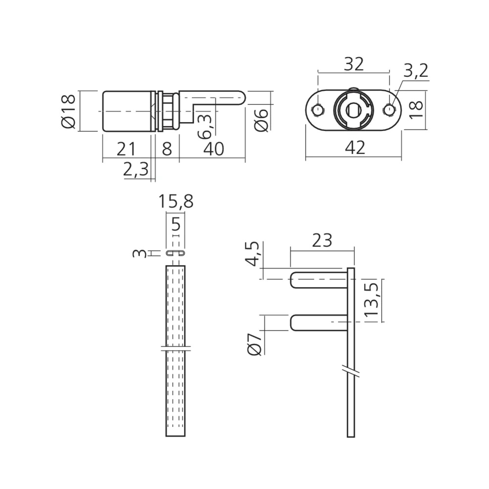 Serrure de bureau VCS