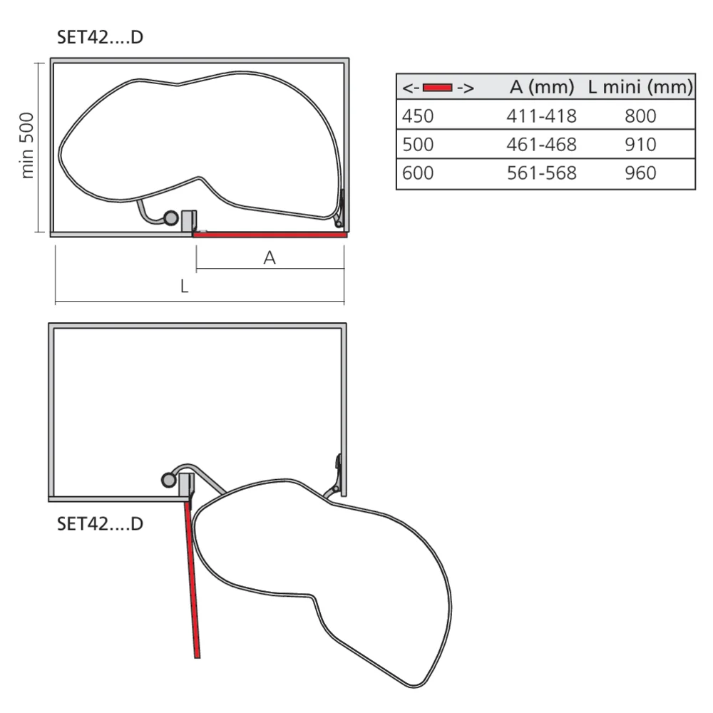 Ensemble d'angle LeMans II Arena Classic fond gris galerie chromée