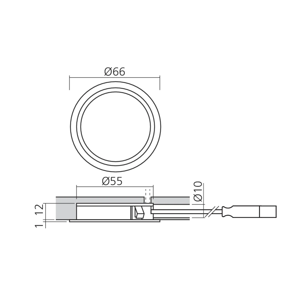 Spot LED 230 V Ø55 mm