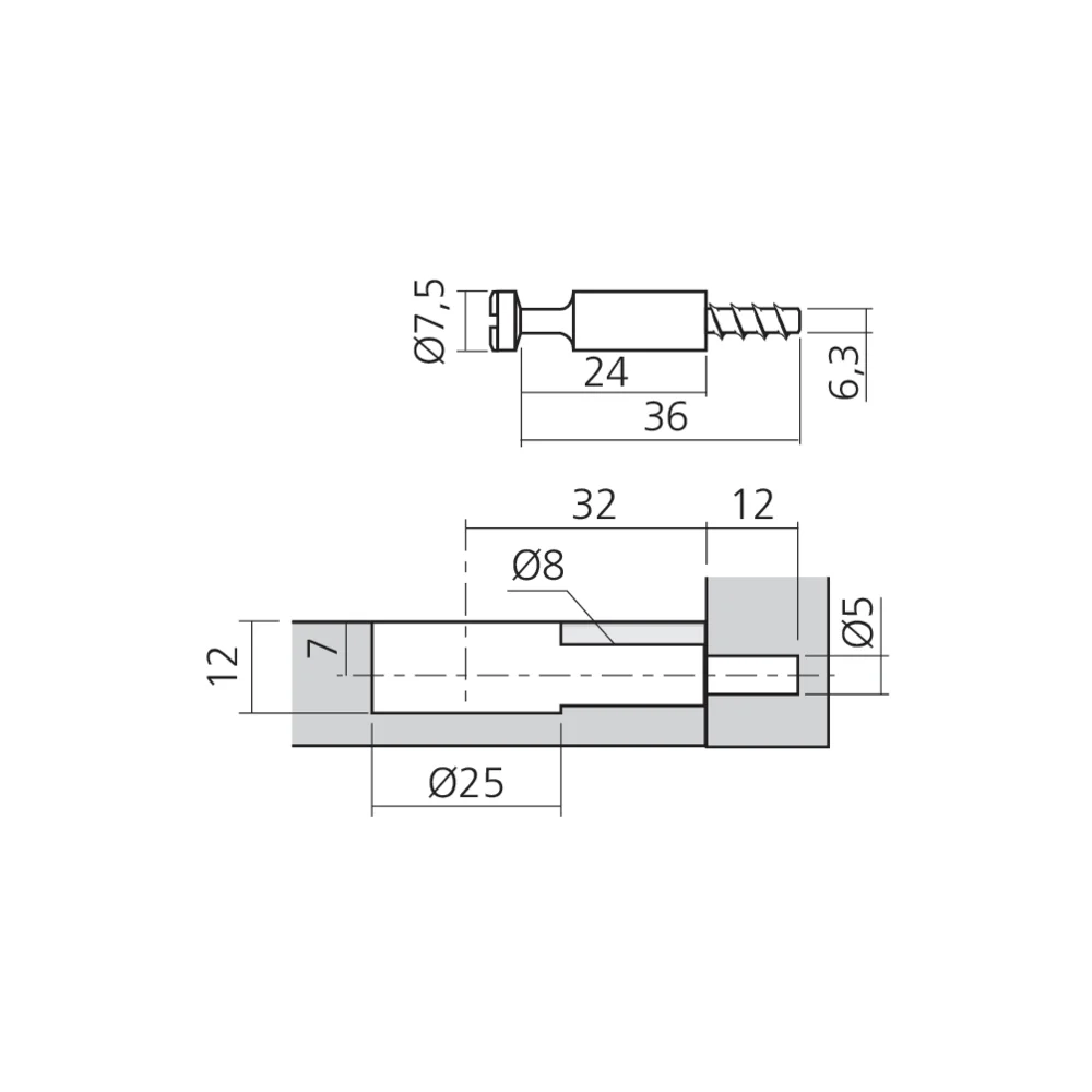 Tourillon KOFIX filet bois