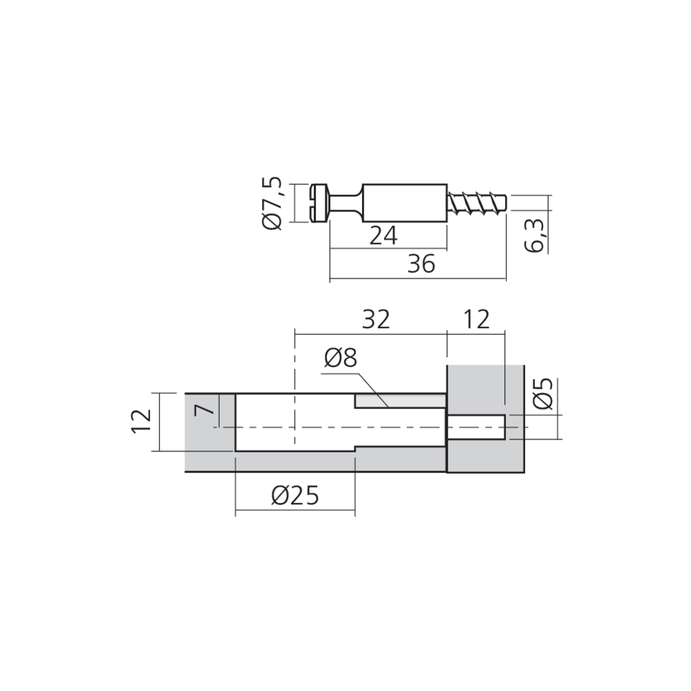 Tourillon KOFIX filet bois