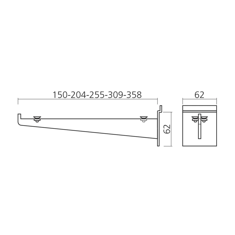 Support tablette verre