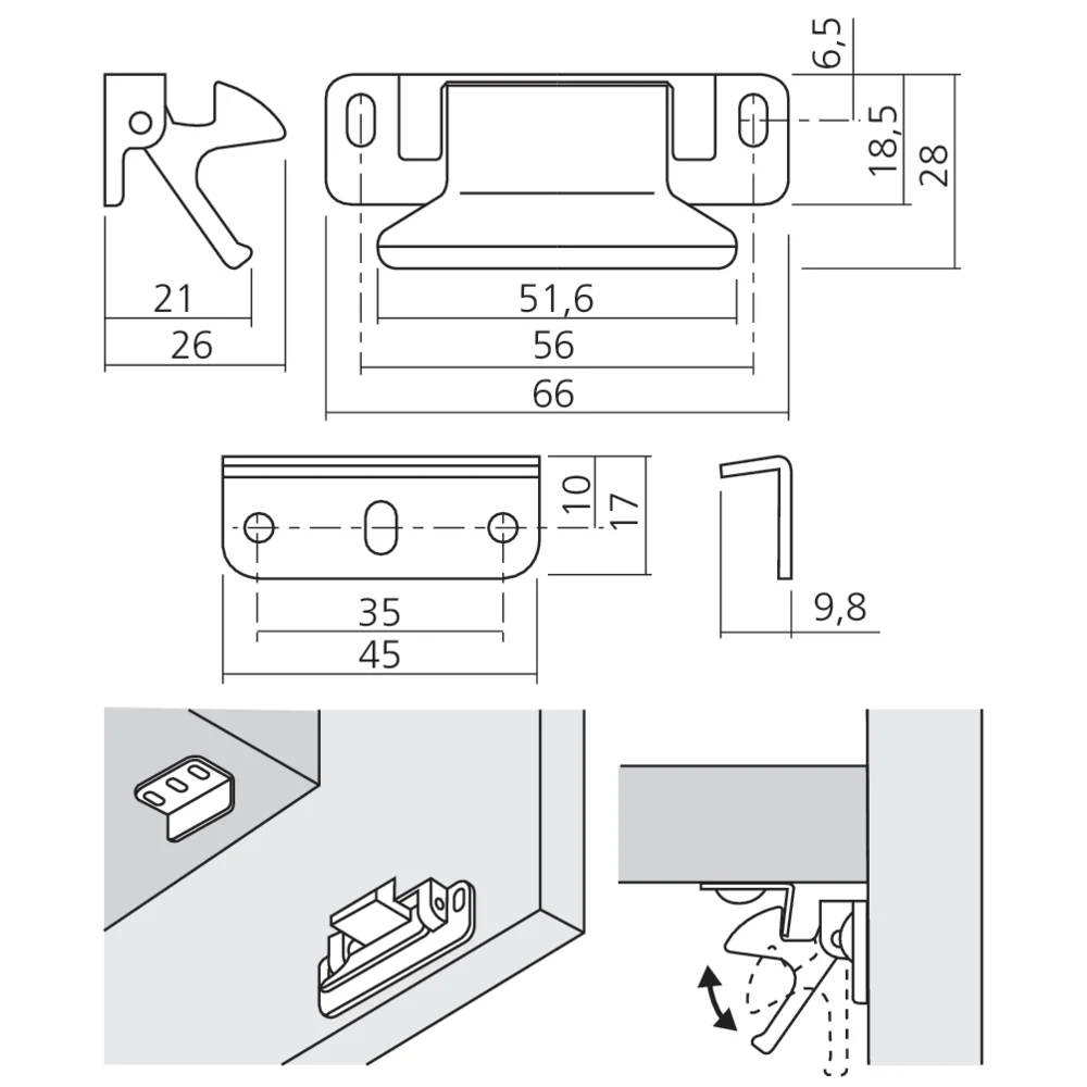 Loqueteau de façade