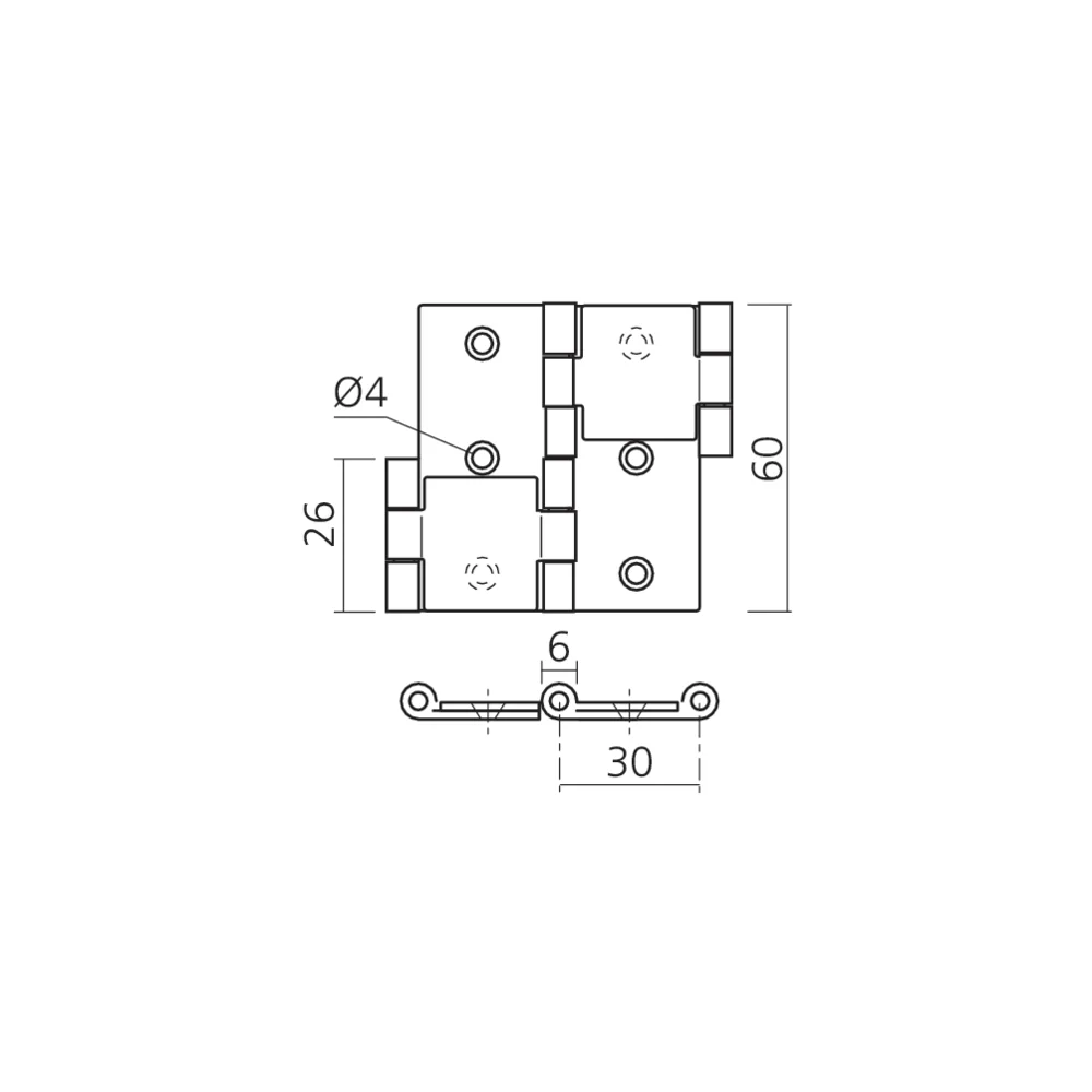 Charnière de paravent