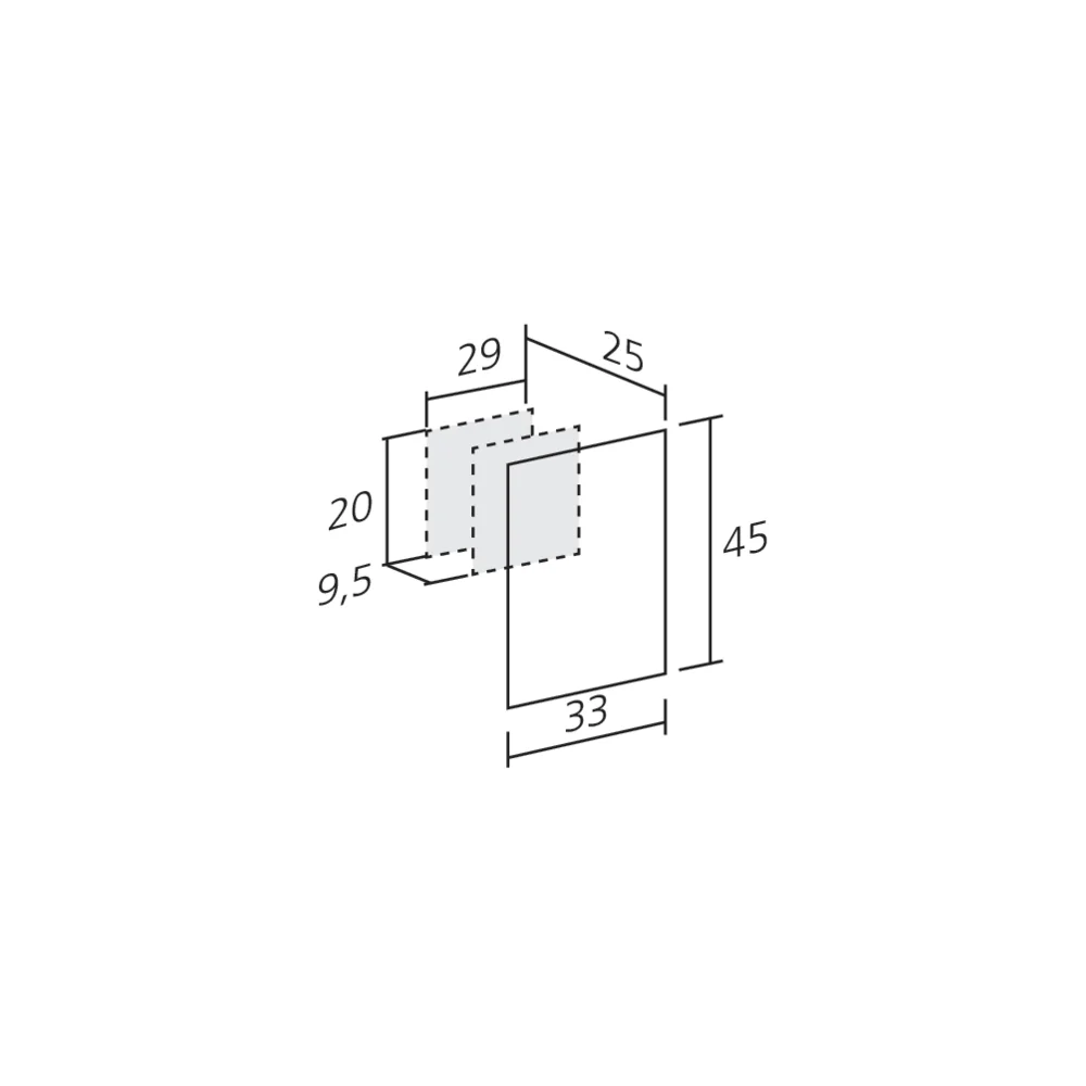 Bouton cuir à encastrer GIUSEPPE