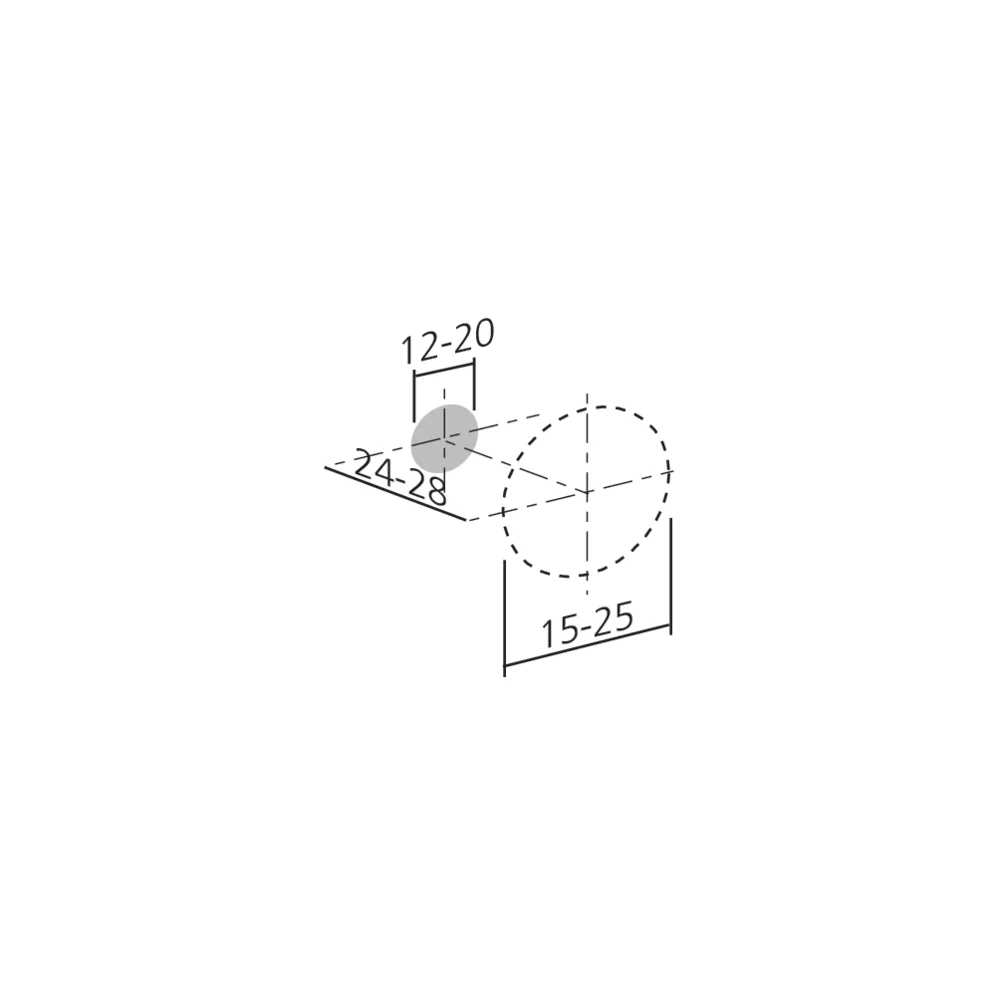 Bouton mini cylindre