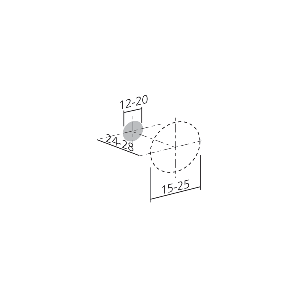 Bouton mini cylindre