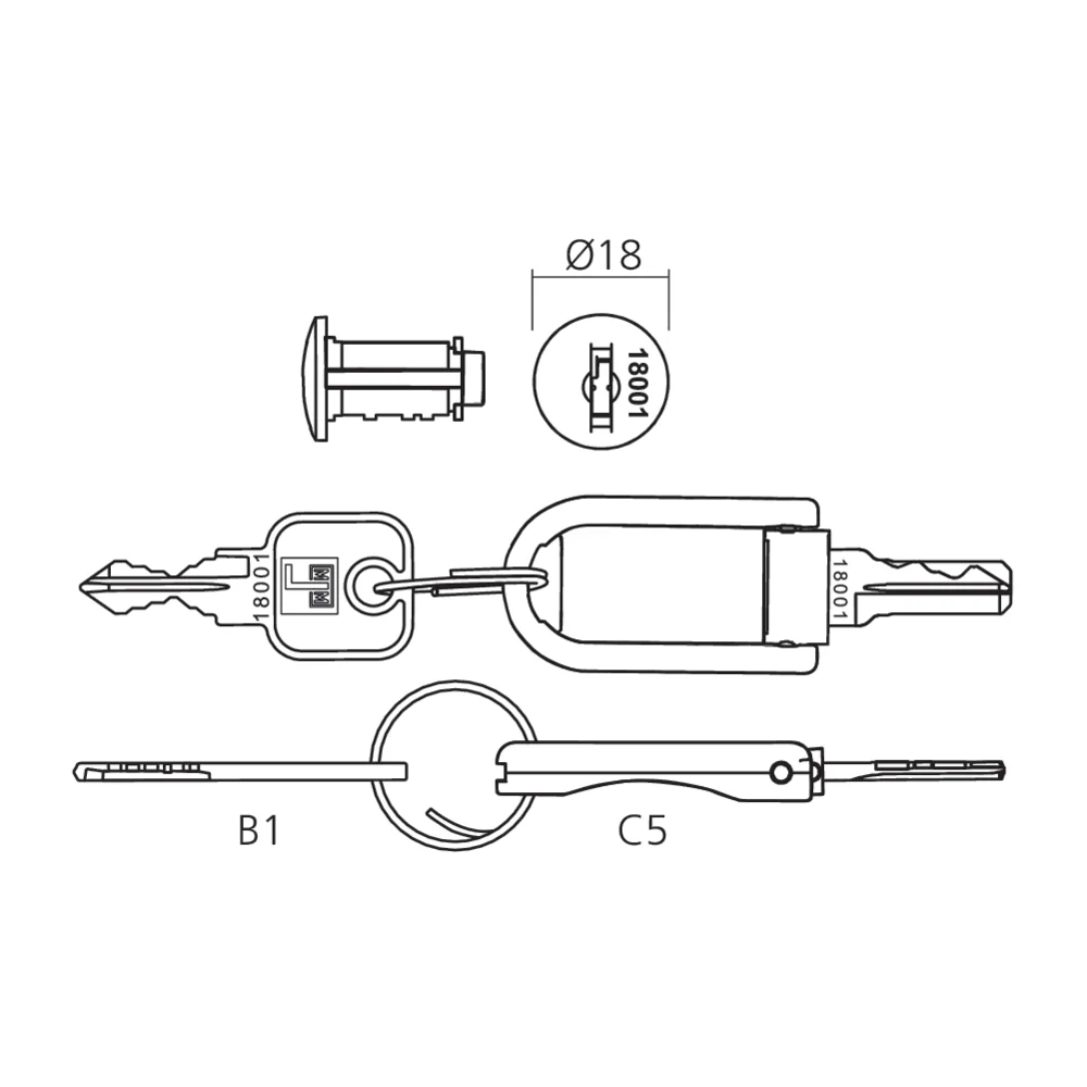 Barillet interchangeable