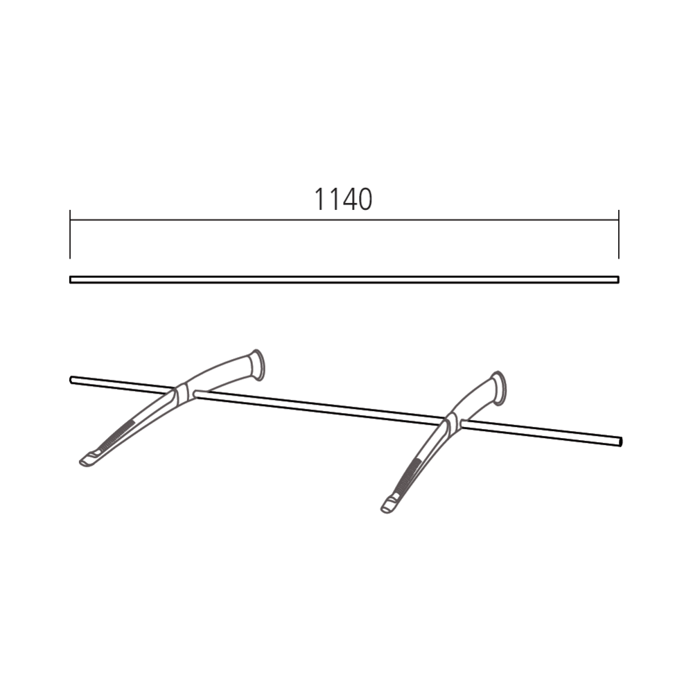 Tige support pour STILO et MINO