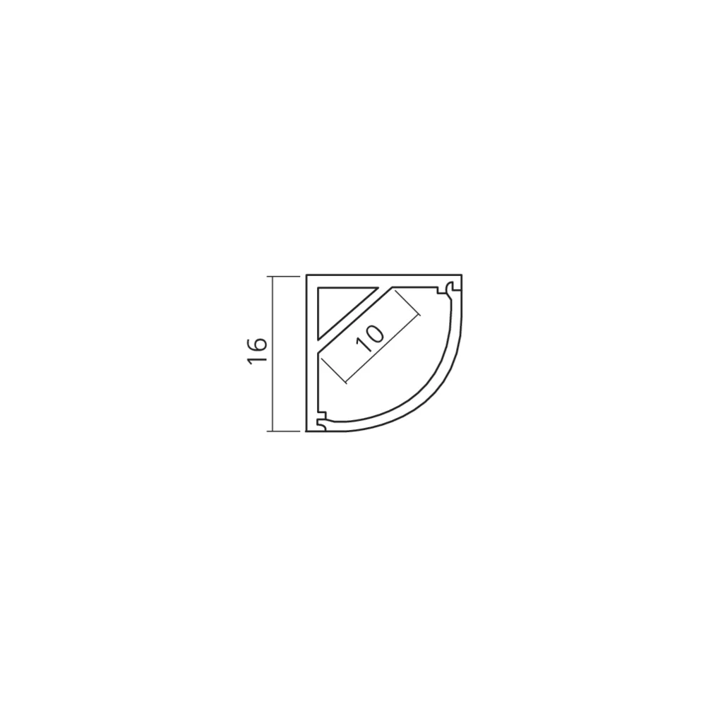 Profil d’angle arrondi