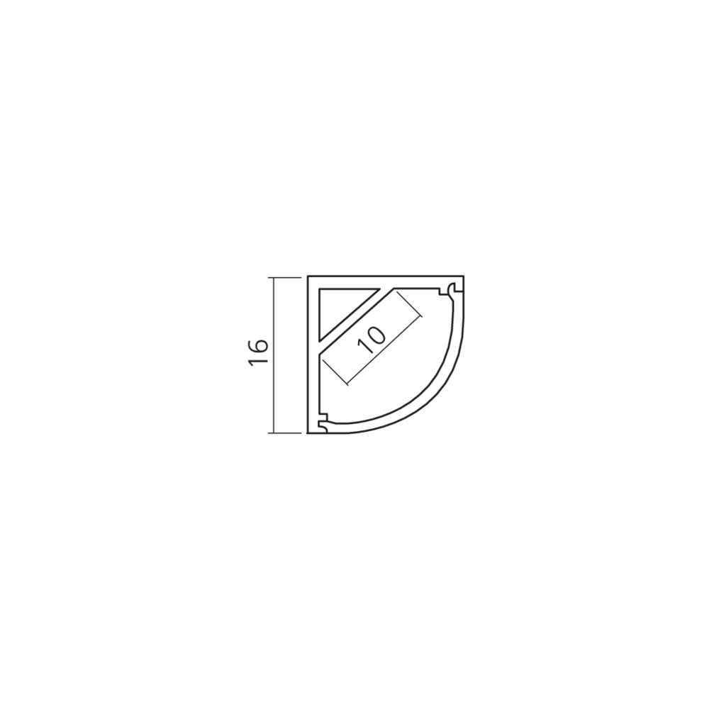 Profil d’angle arrondi