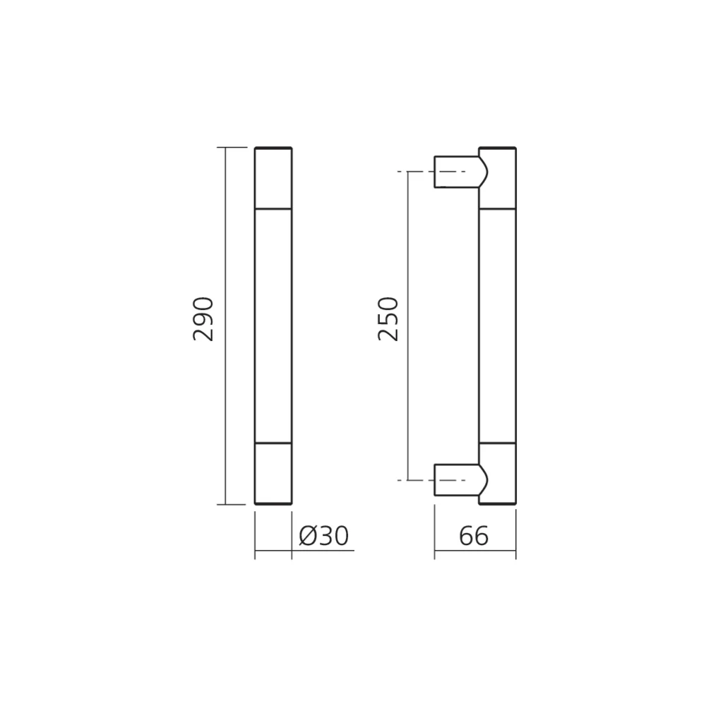 Poignée droite LOFT