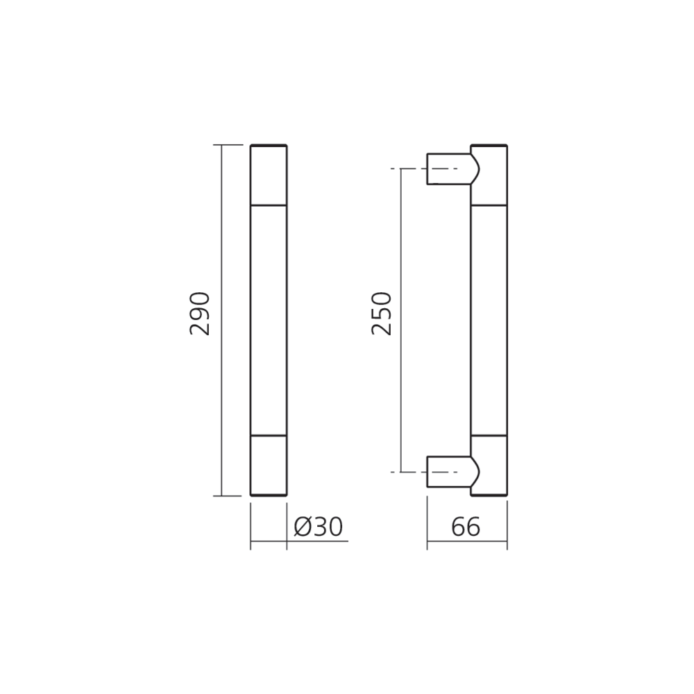 Poignée droite LOFT