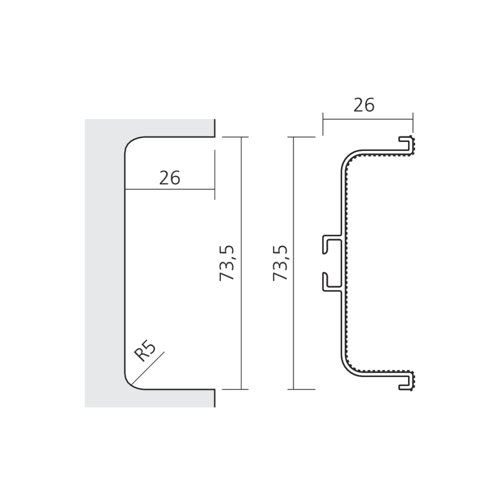 Profil GOLA prise de main double
