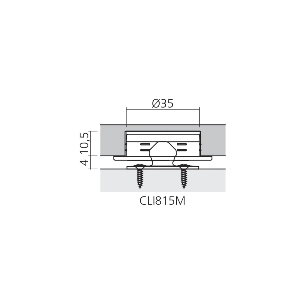 Clip femelle à visser Low Profile