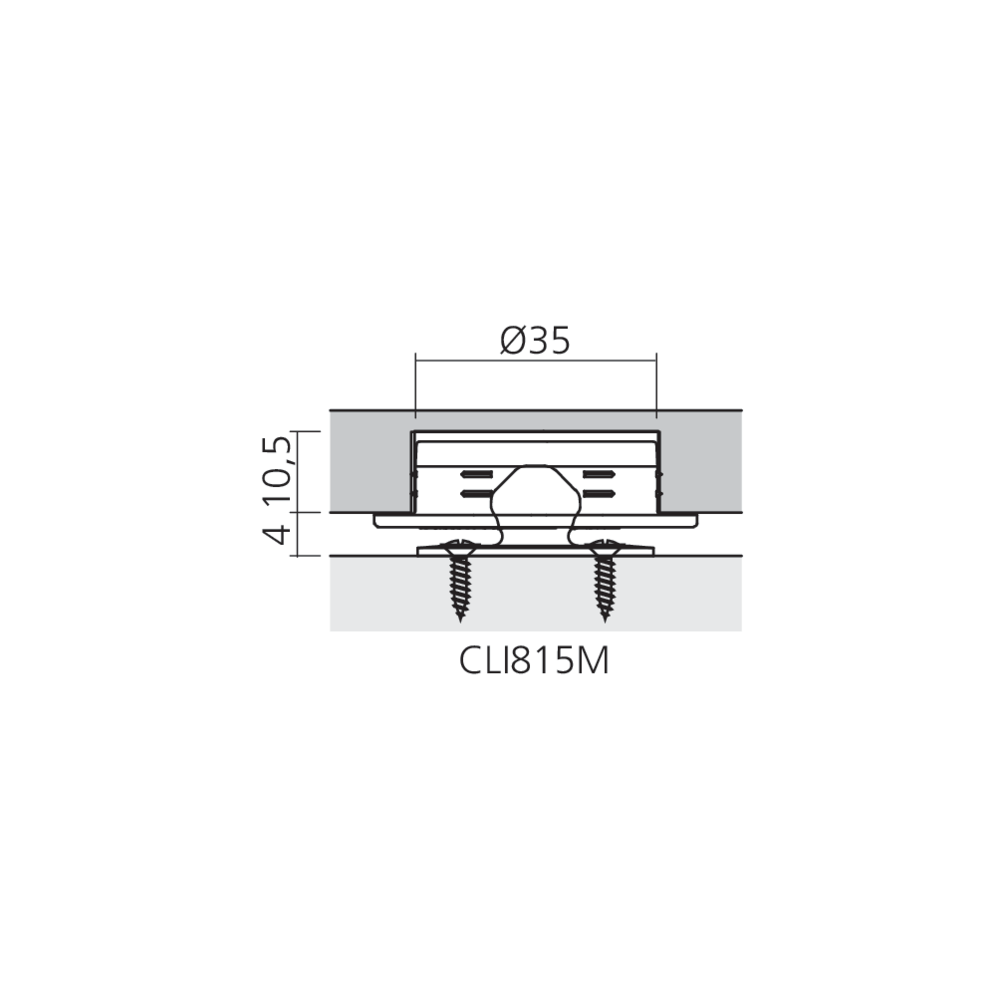 Clip femelle à visser Low Profile