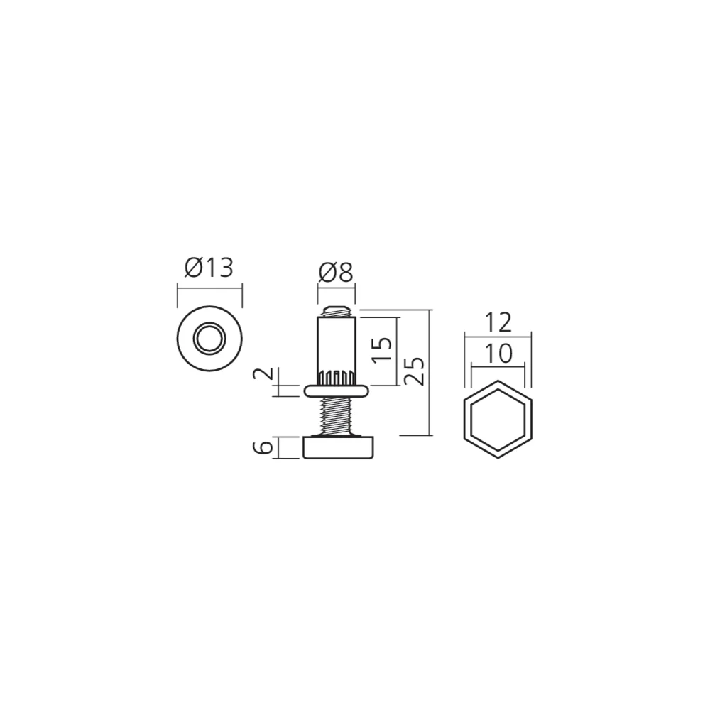 Mini-vérin réglable prémonté