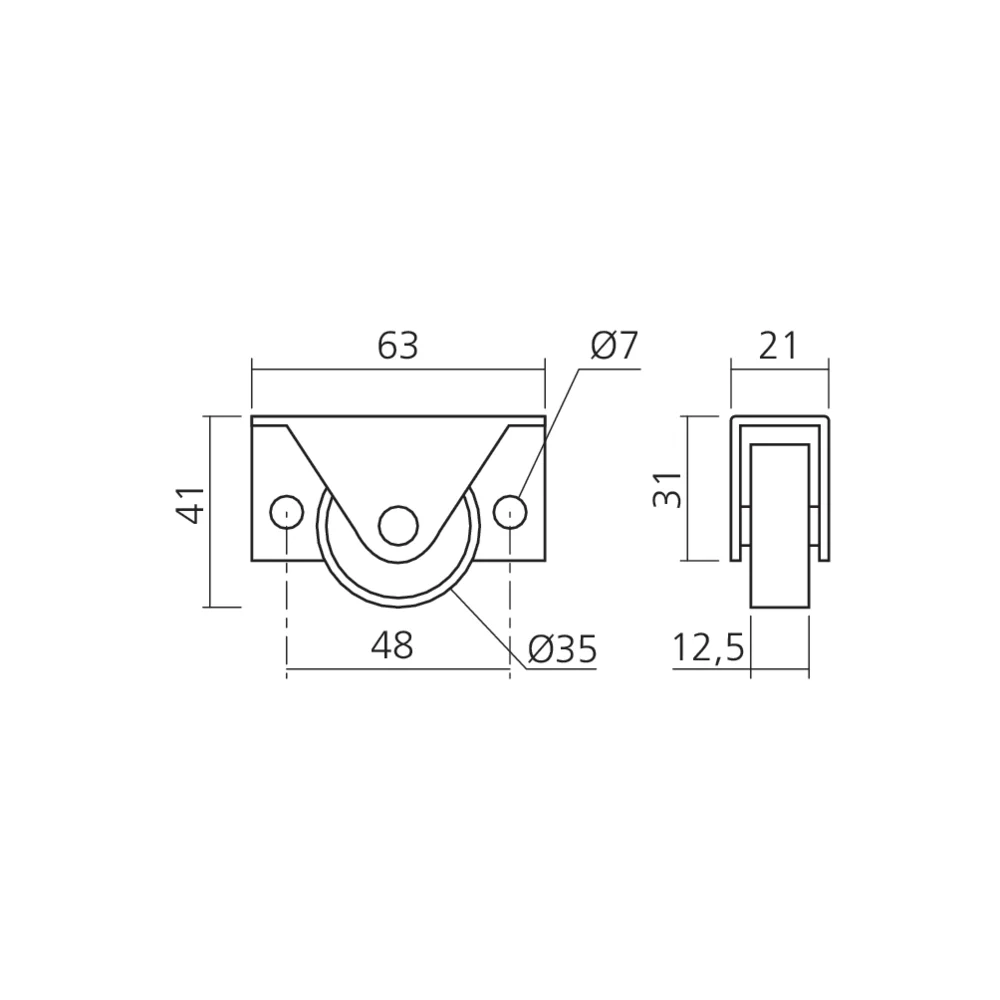 Roulette pour tiroir lit