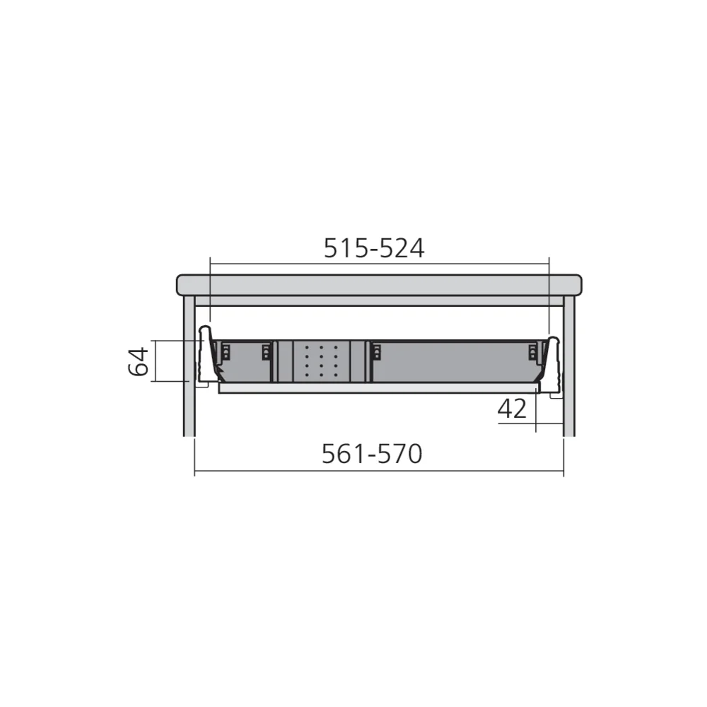 Casier range-couverts Elt 600