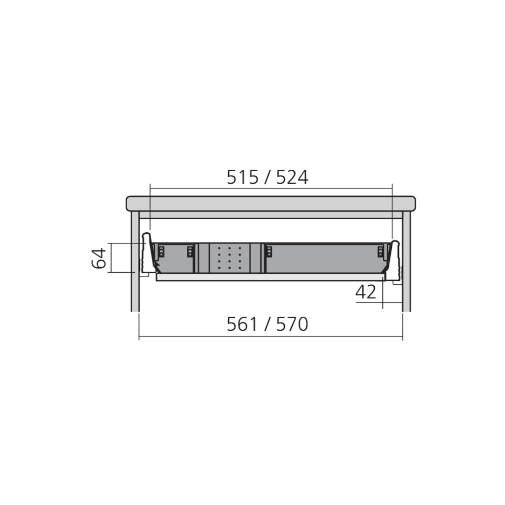 Casier range-couverts Elt 600
