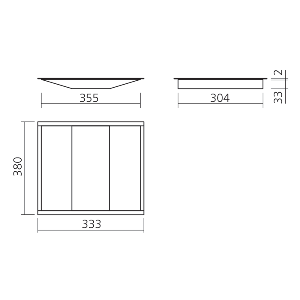 Passe-monnaie fixe à encastrer